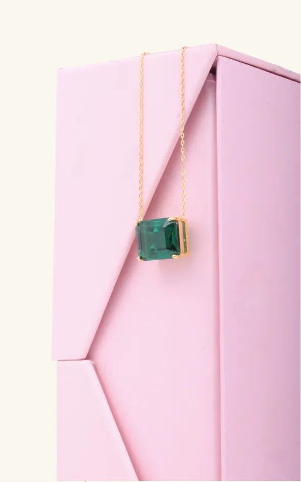 Square Diamond Necklace