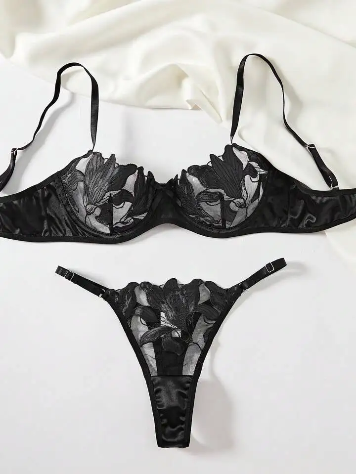 Floral Lace Lingerie Set
