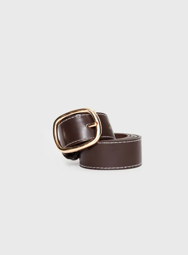 Vintage Leather Stitch Belt