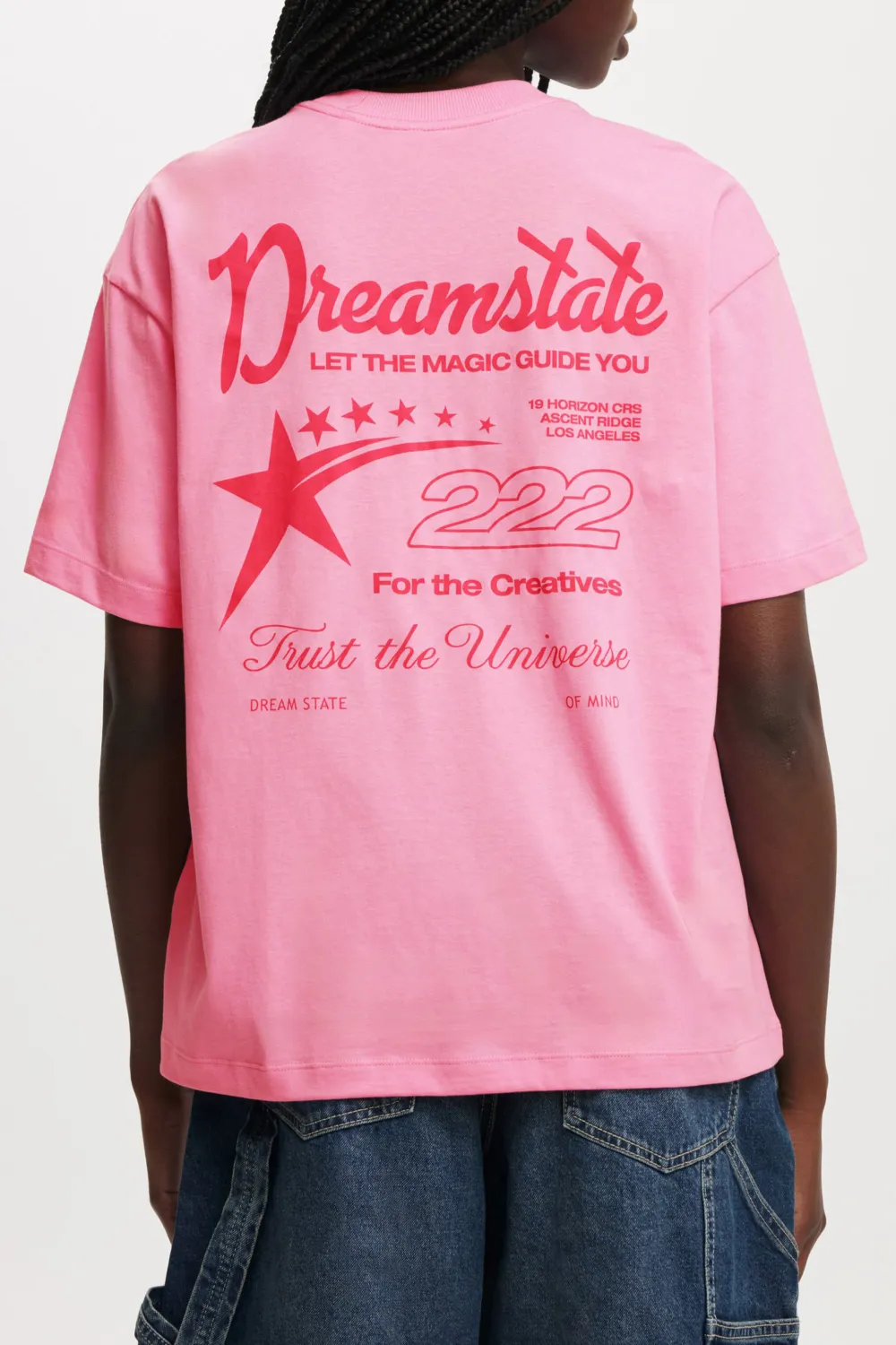 Back Trendy Slogan Printed T-Shirts