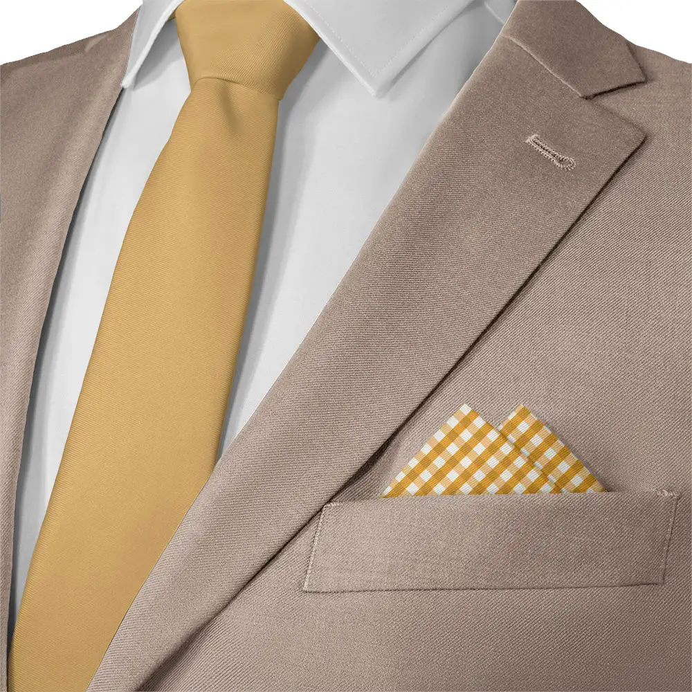 Elegant Minimal Plaid Pocket Square