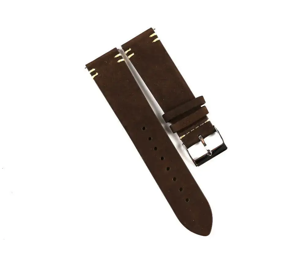 Quick-Release Nubuck Leather Watch Strap
