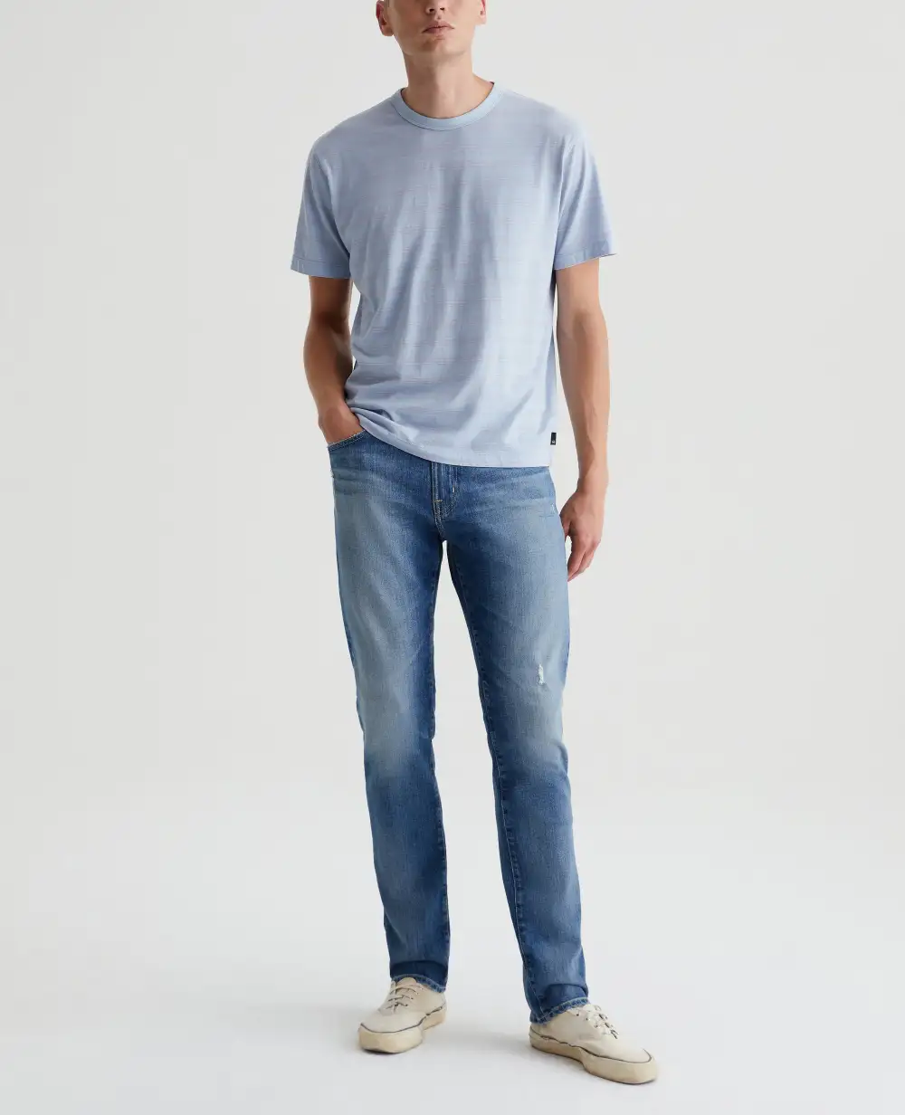 Men's Modern Slim Distressed Jeans