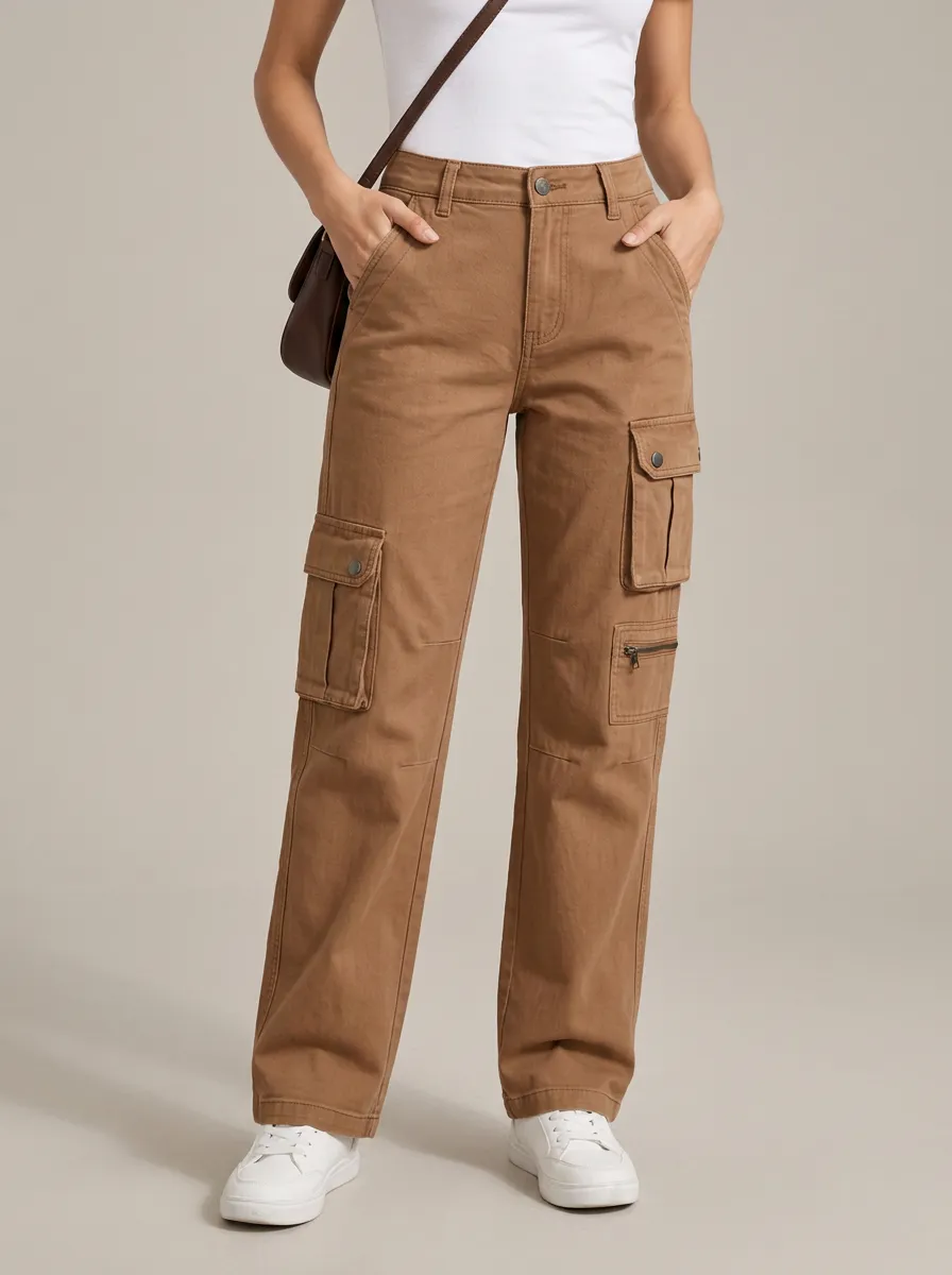 Women's Multi-Pocket Field Ready Cargo Straight Leg Pants