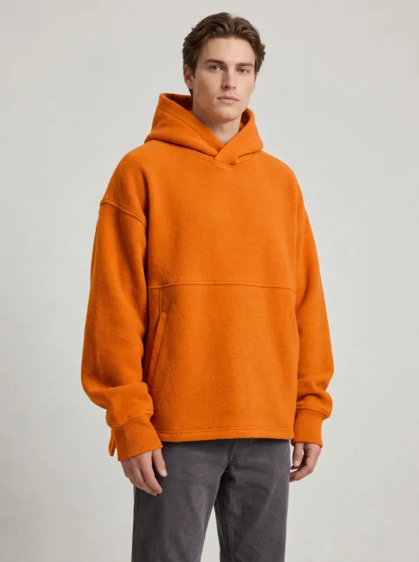 Unisex Plain Relaxed Fit Pullover Hoodie