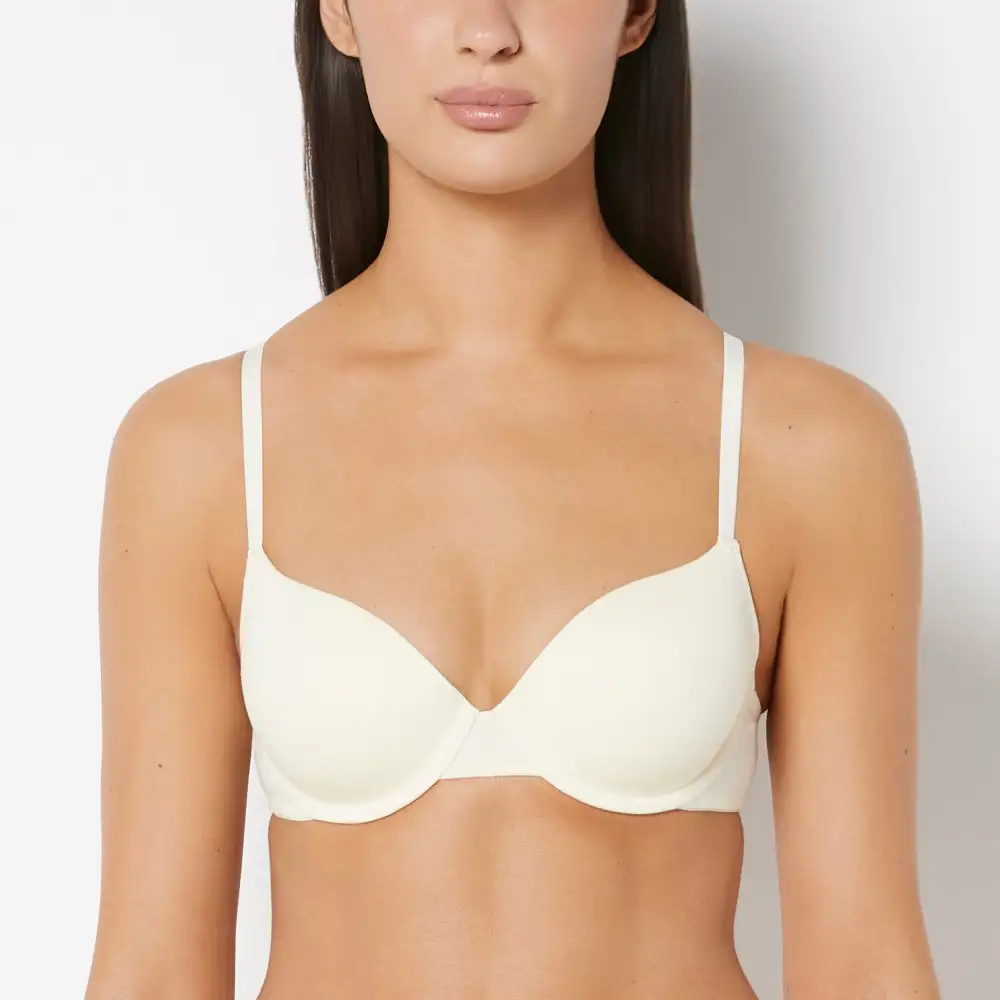 Sleek Lightly Lined Demi Cotton Bra