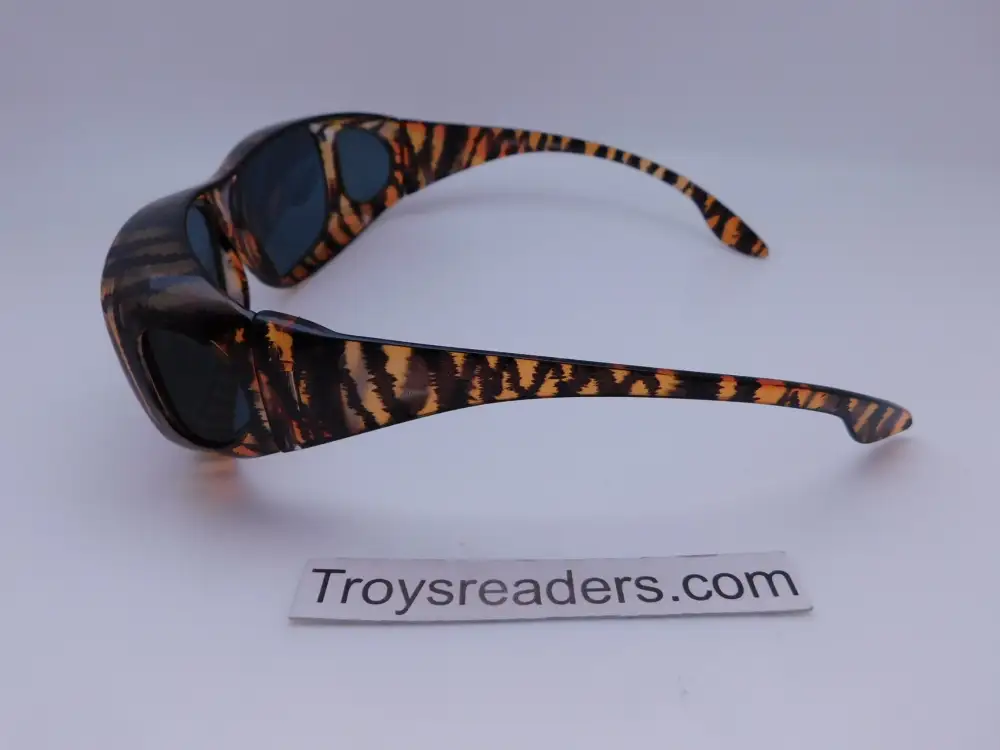 63mm Transparent Swirl Polarized Fit-Over Sunglasses