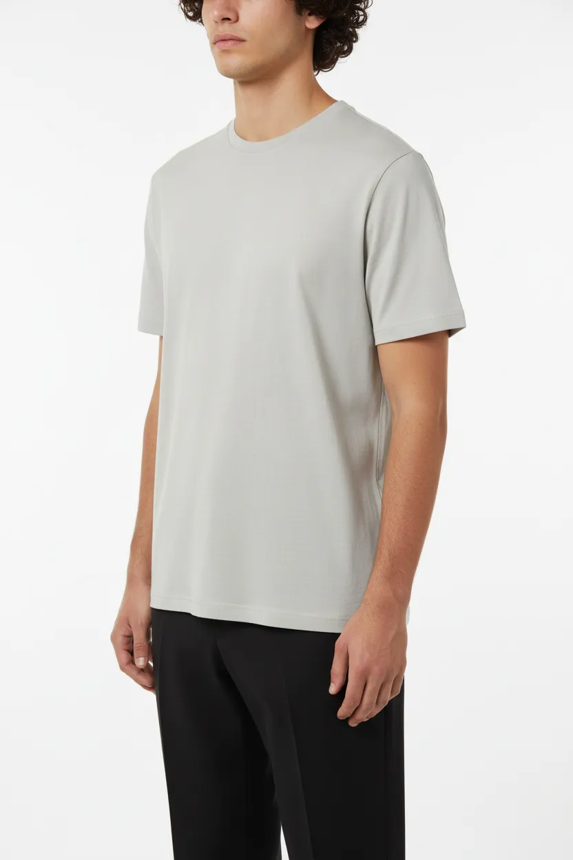 Classic Round Neck Cotton T-Shirt