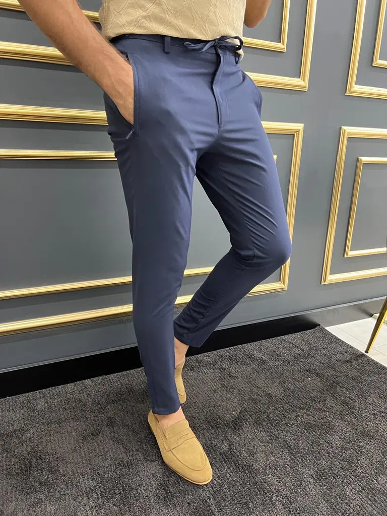 Smart Slim Fit Refined Tailored Trousers