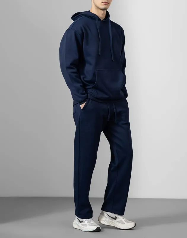 Navy Hooded Tracksuit Set
