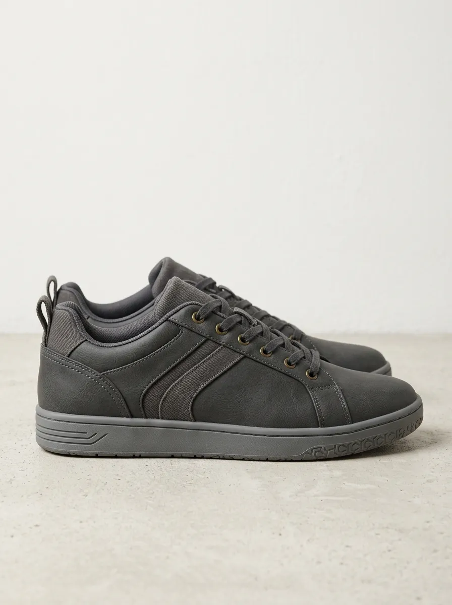 Cozy Faux Leather Leather Look Street Look Men's Casual Sneakers