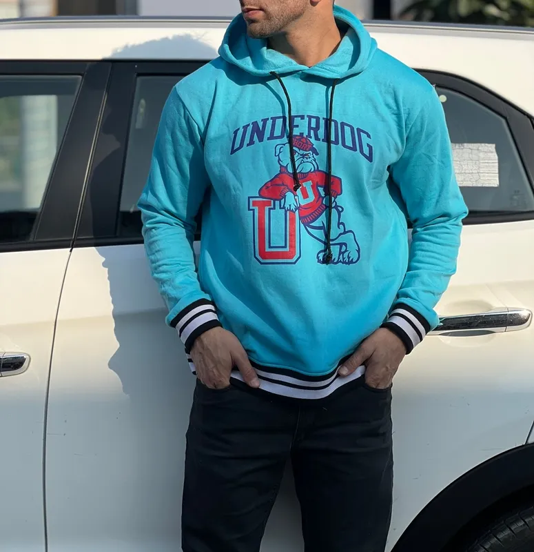 Sky Blue Fleece Hoodie
