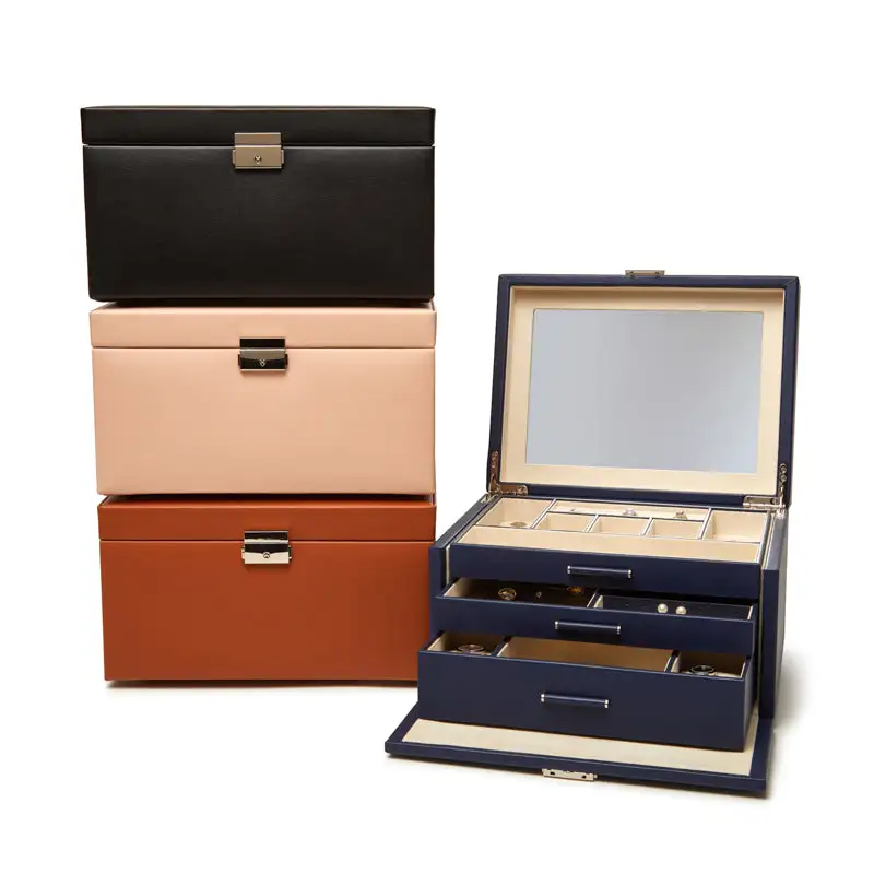 Drawer Three Tray Jewelry Box