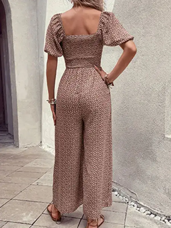 Tailored Everyday Printed Soft Jumpsuit