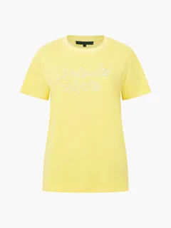 Creative Art Beaded Round Neck Short Sleeves