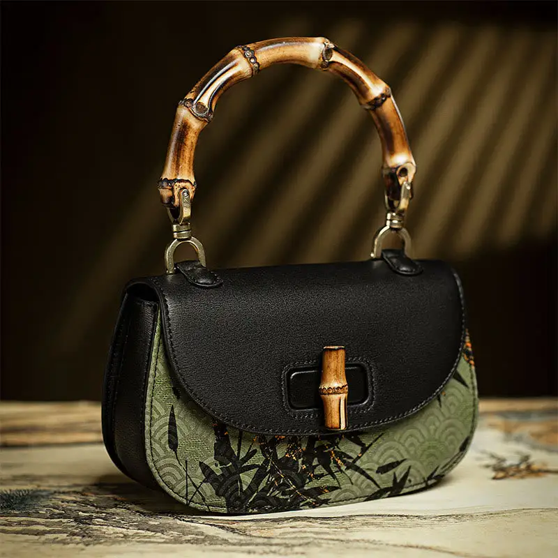 Buddha Stones Curve Bamboo Bag