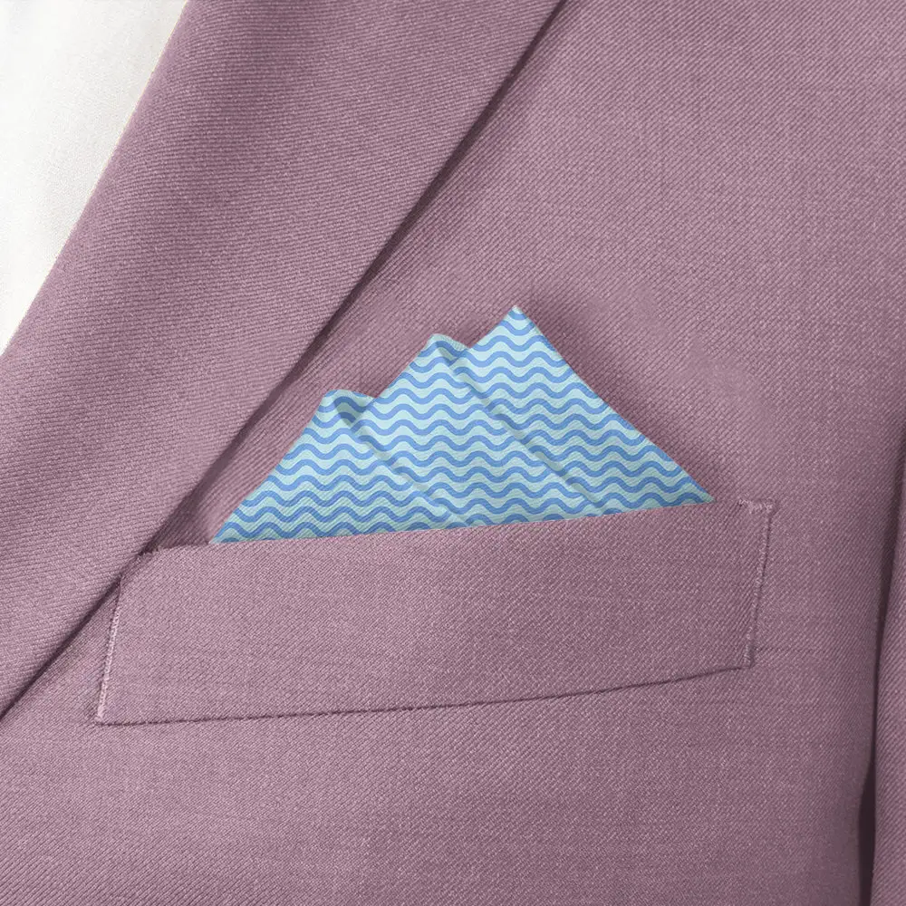 Formal Composed Geometric Textured Pocket Square