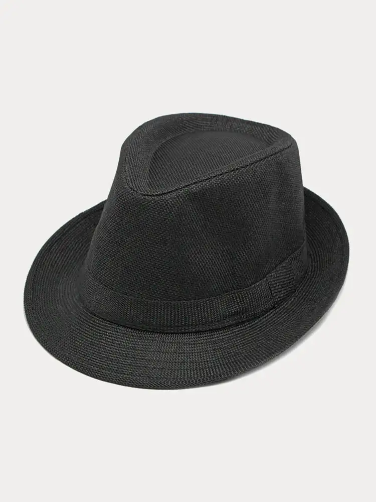 Beach Sun Protection Cotton Fedora Hat