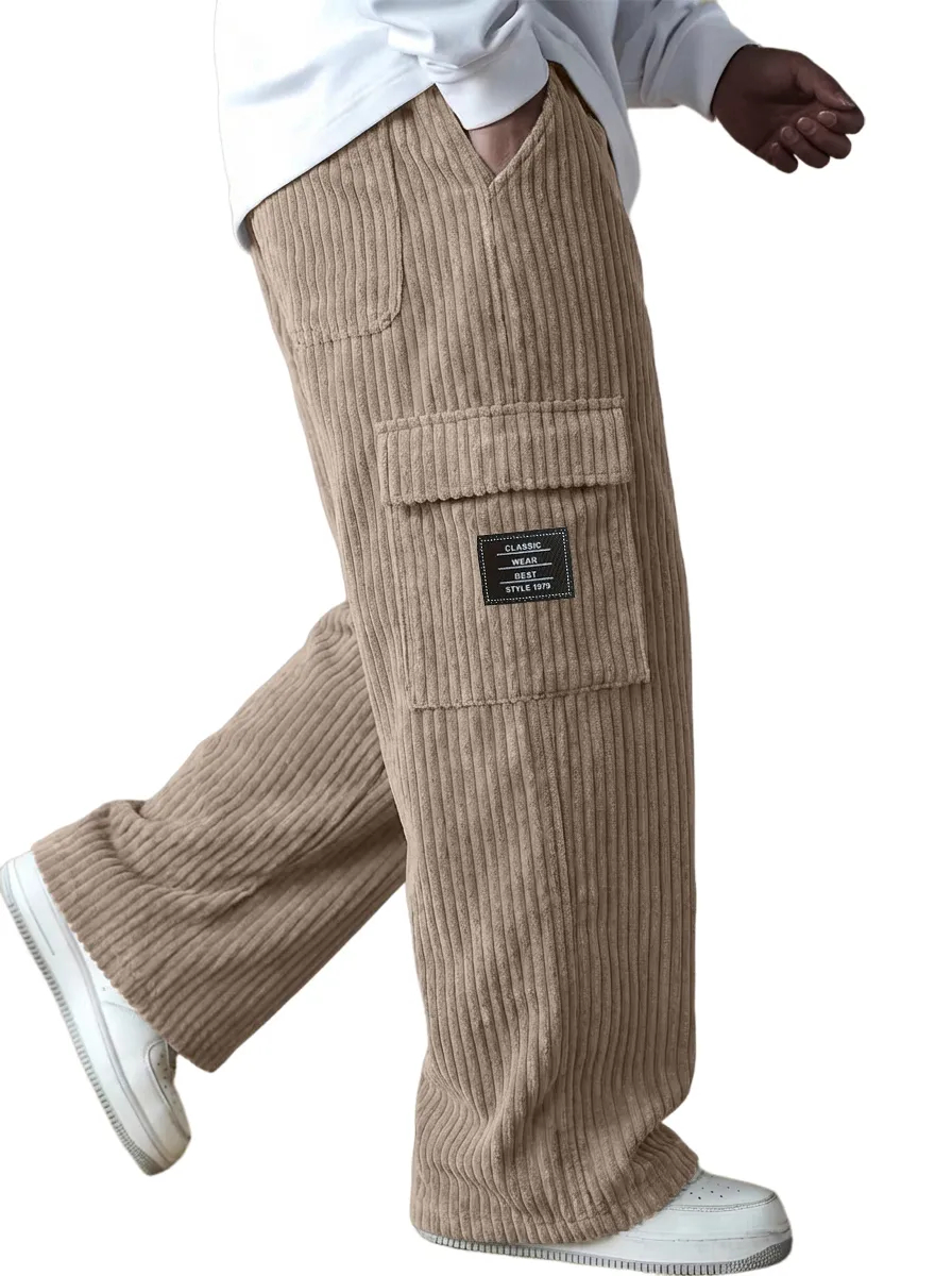 Clean Cut Corduroy Utility Pocket Trousers