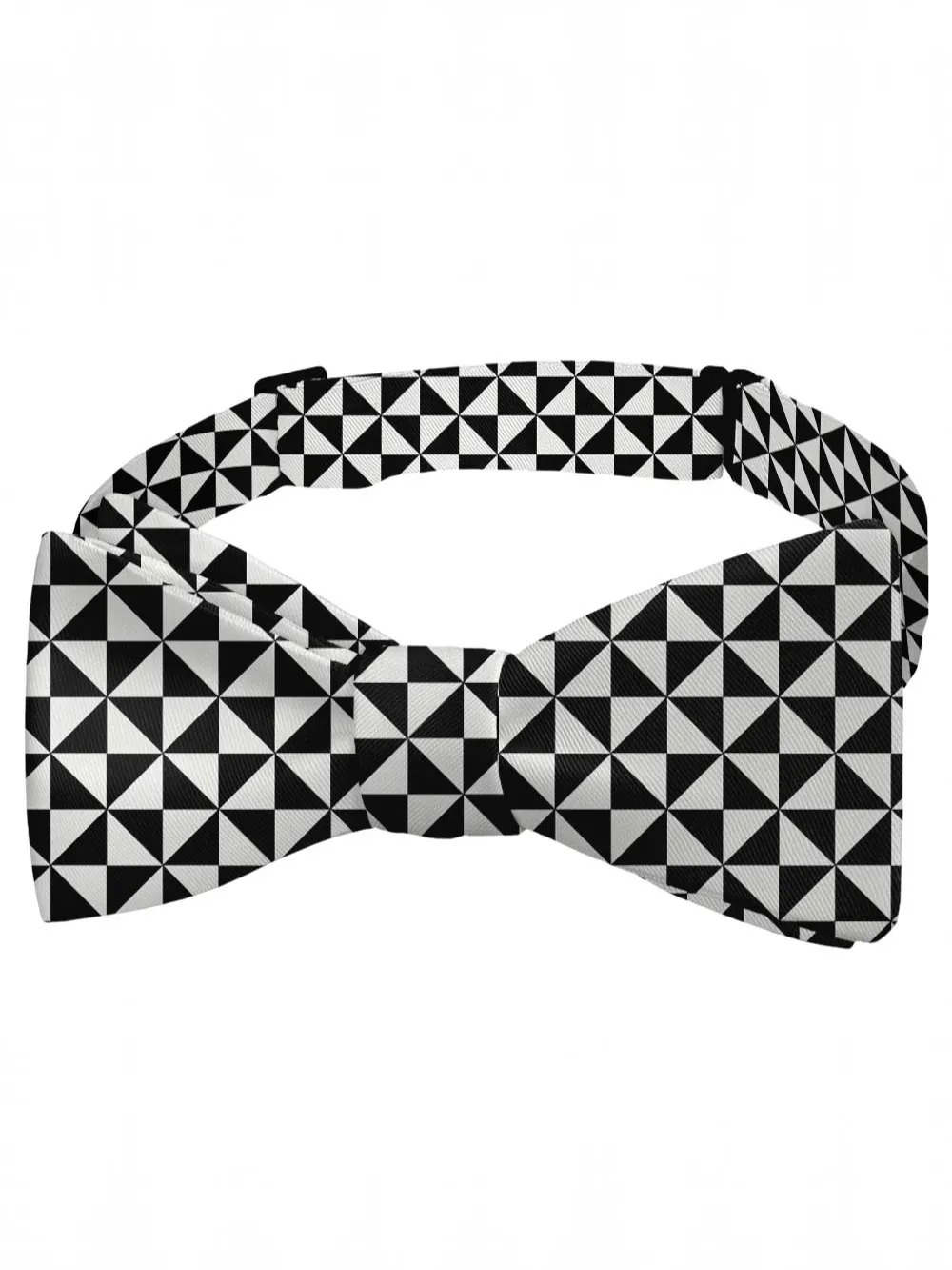 Trokut Checkered Pattern Bow Tie