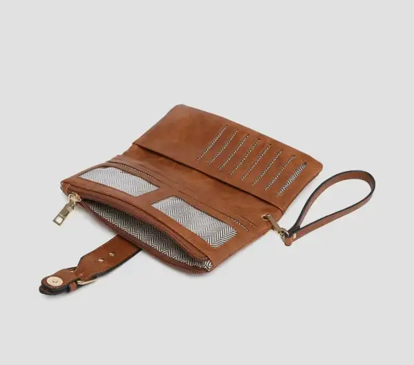 Buckle Accent Clutch Bag