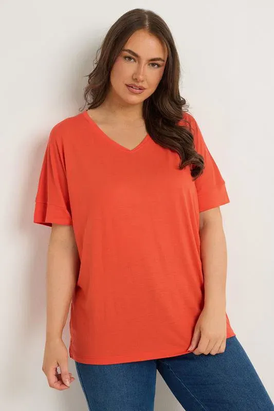 Orange Short Sleeve Modal Rich T-Shirt
