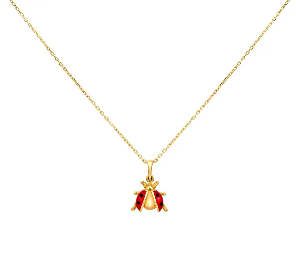 Enamel Ladybug Necklace