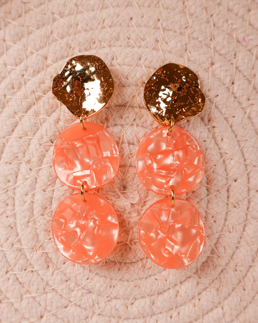 Citrus Disc Drop Earrings