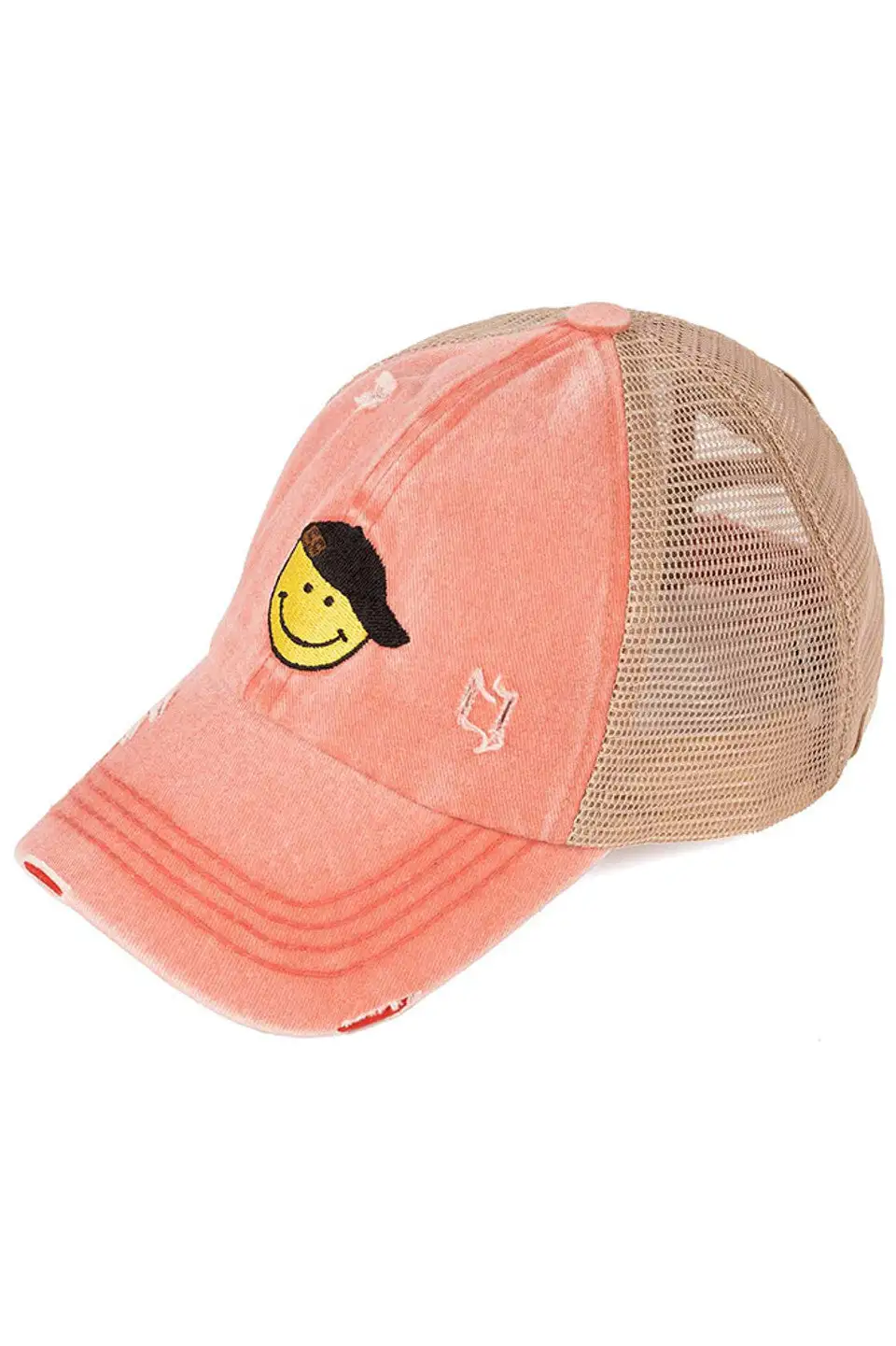 Glitter Smiley Cap