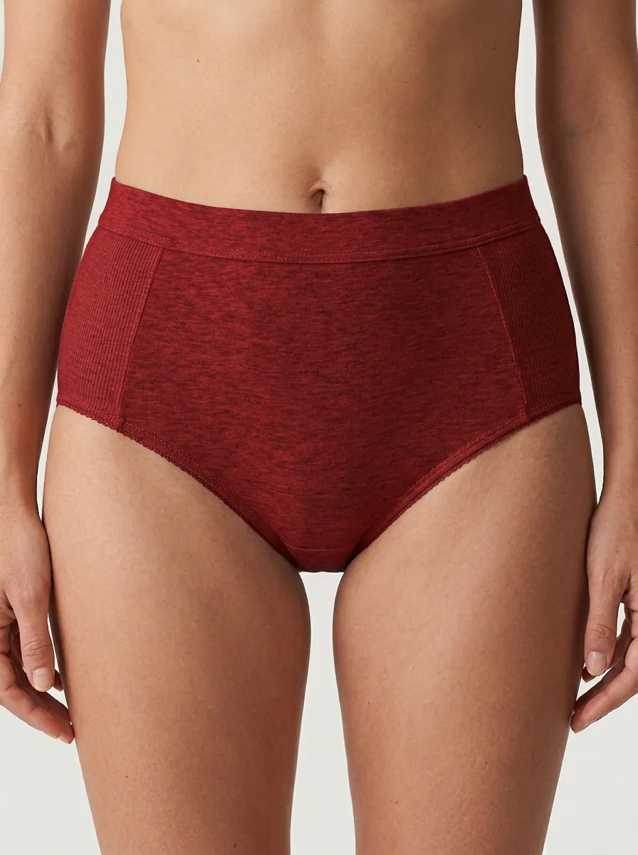 Women's Modern High-Waisted Ribbed Panties