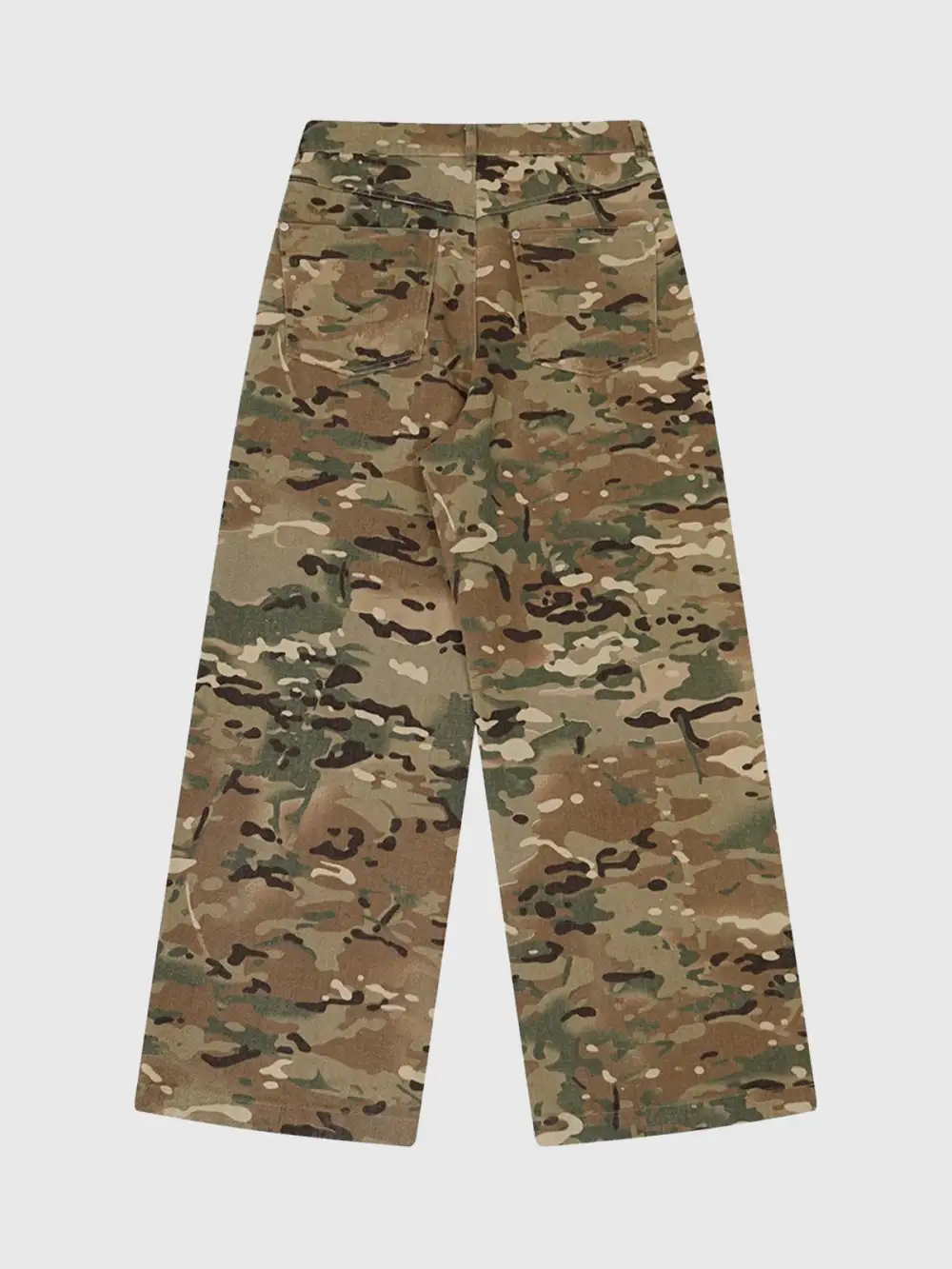 Straight-Leg Camouflage Pants