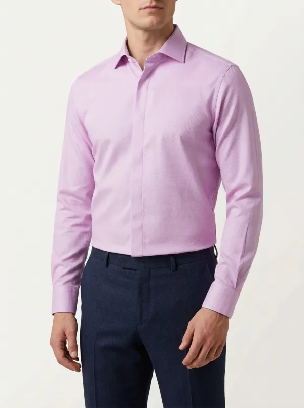 Men's Refined Textured Dress Shirt