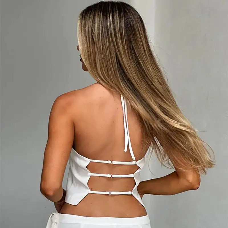 Clean Geometry Halter Neck