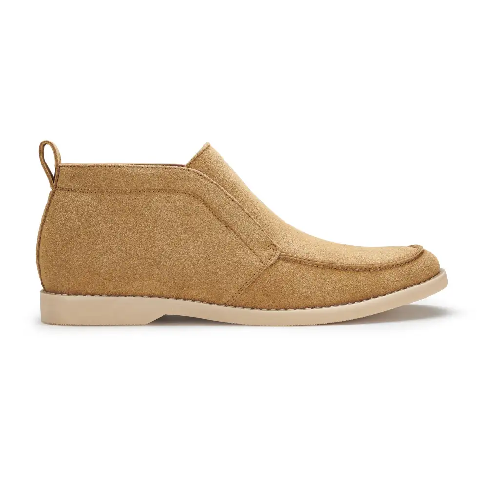Faux-Suede Suede Faux-Leather Chukka Boots