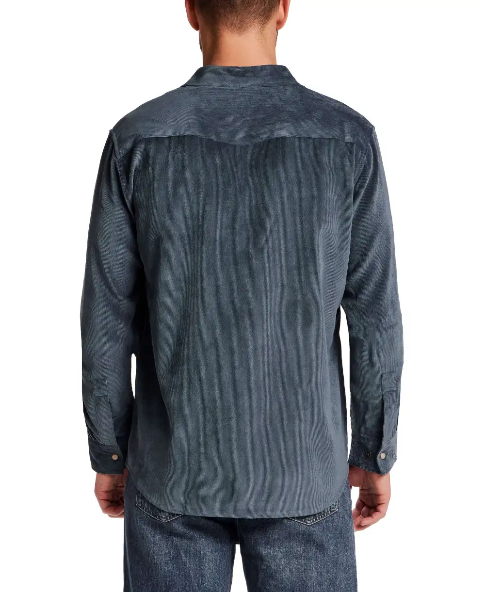 Men's Regular Fit Corduroy Western Shirt