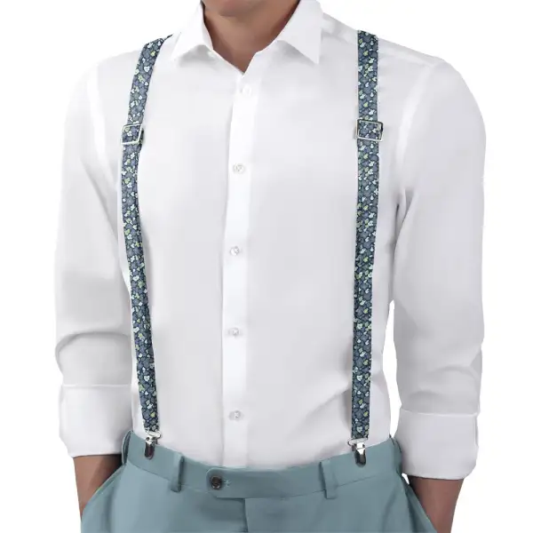 Camo Floral Pattern Suspenders