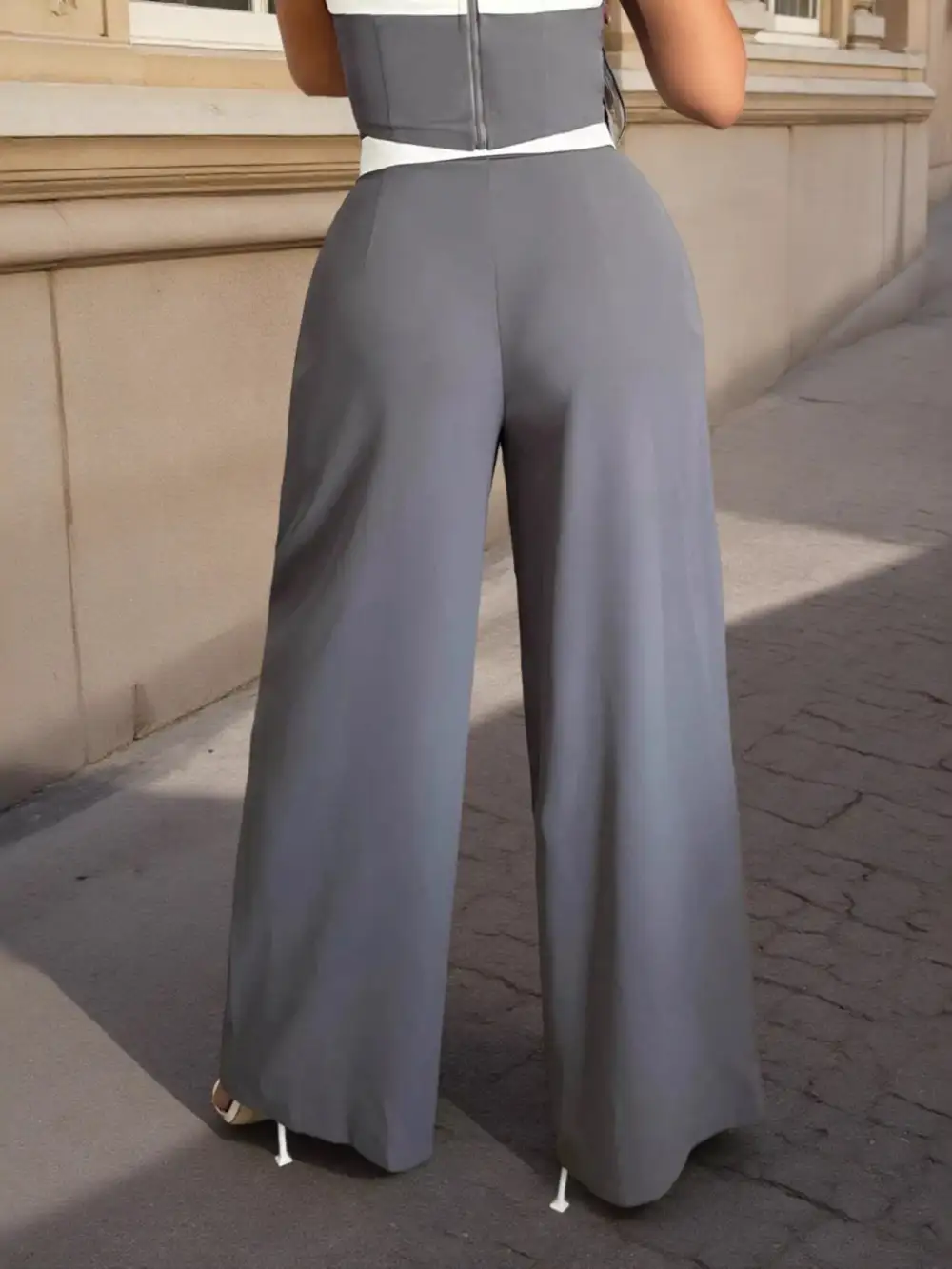 Wide Leg Cropped Everyday Versatile Pants
