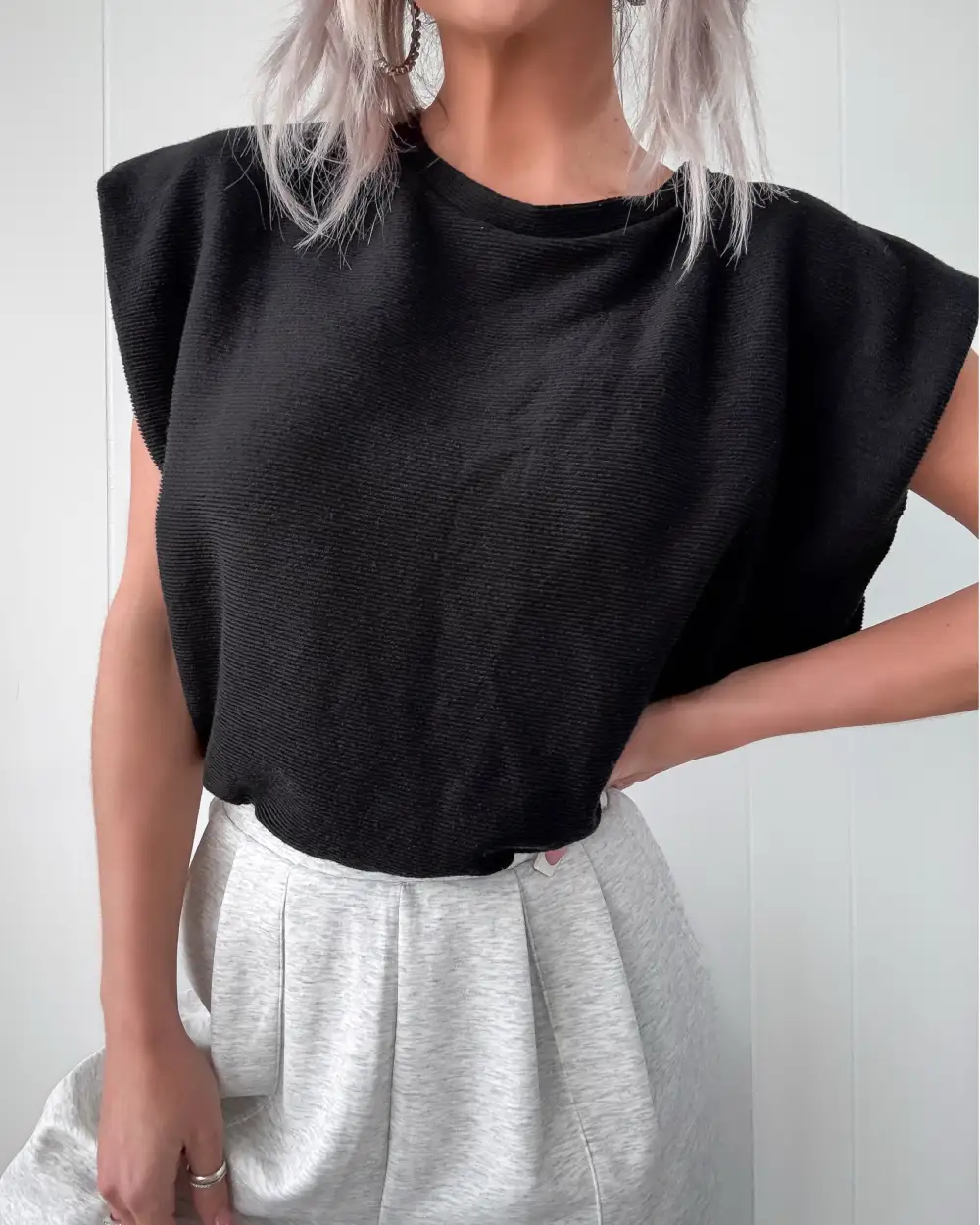 Casual Cropped Woven Top