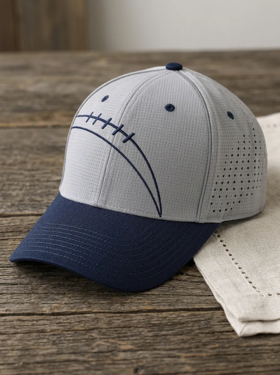 Men's Game Day Football Fan American Football Laces Printed Cap
