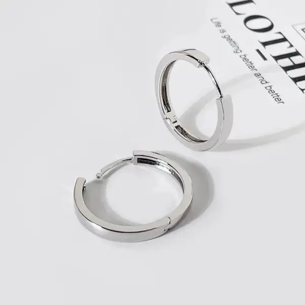 Modern Shape Hoop Earrings