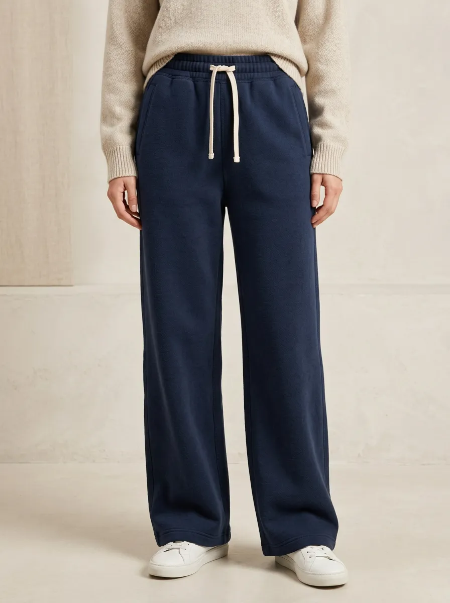 Unisex Effortless Wide-Leg Easy-Move Sport Pants