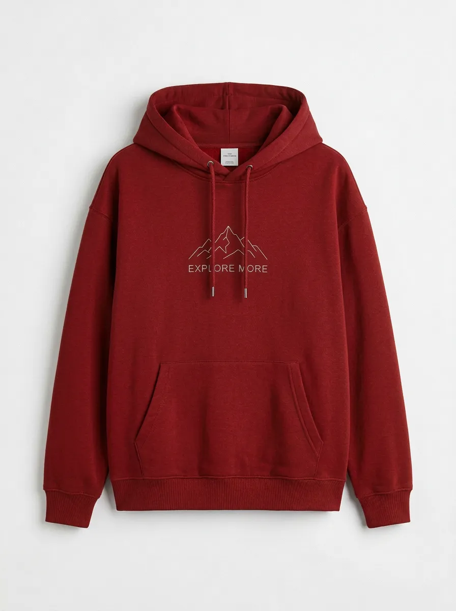 Everyday Mountain Graphic Outdoor-Inspired Design Men's Hoodie