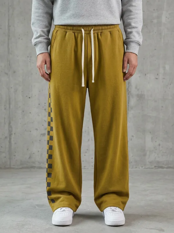 Relaxed Sweatpants Checkerboard Men's Sweatpants