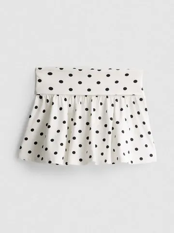 7-15yrs | Cotton Rich Polka Dot Rara Skirt