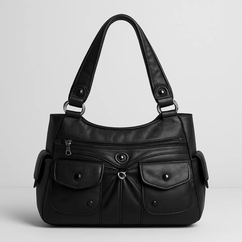 Contemporary Leather Shoulder Bag