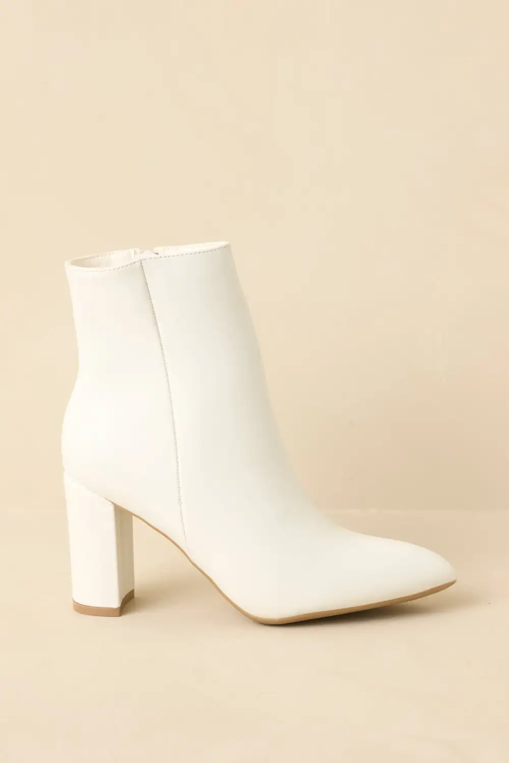 Faux Leather Leather Boots