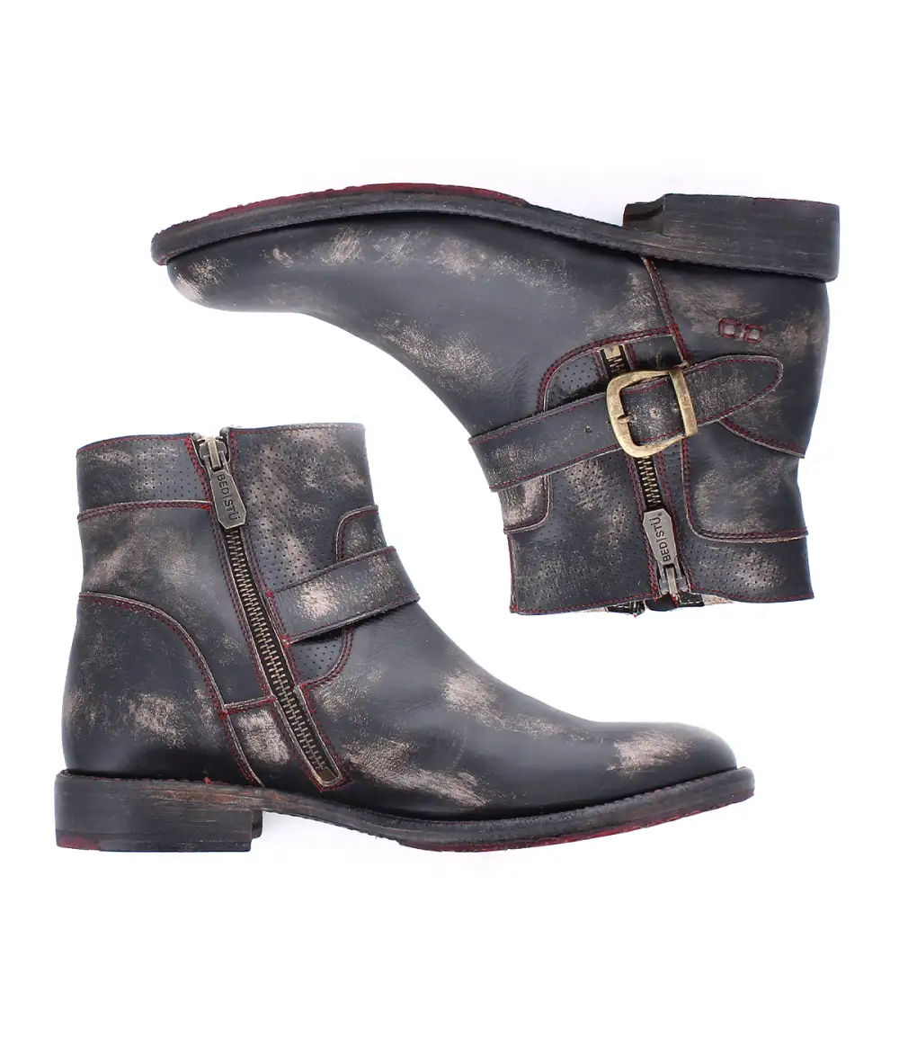 Buckled Perforated Everyday Boots