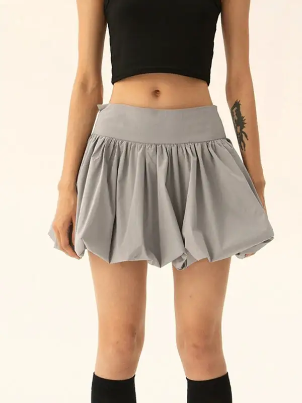 Smart Cotton Blend Pocket Detail Skirt