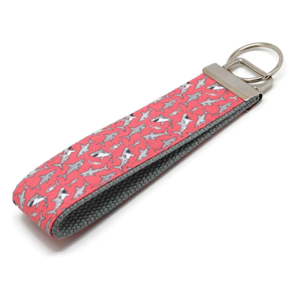 Shark Swarm Botanical Keychain