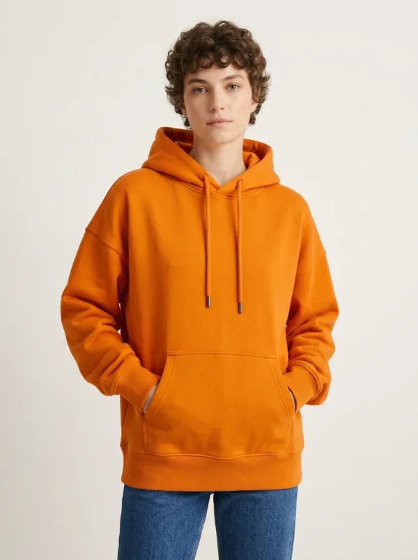 Simple Layer Printed Unisex Leisure Hoodie